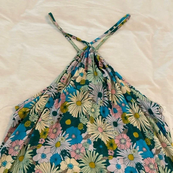 Retro Floral Swing Mini Dress size Small - Picture 3 of 7